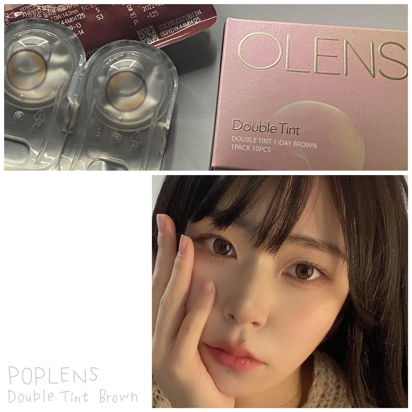 Double Tint 1day/OLENS/カラーコンタクトレンズを使ったクチコミ(2枚目)