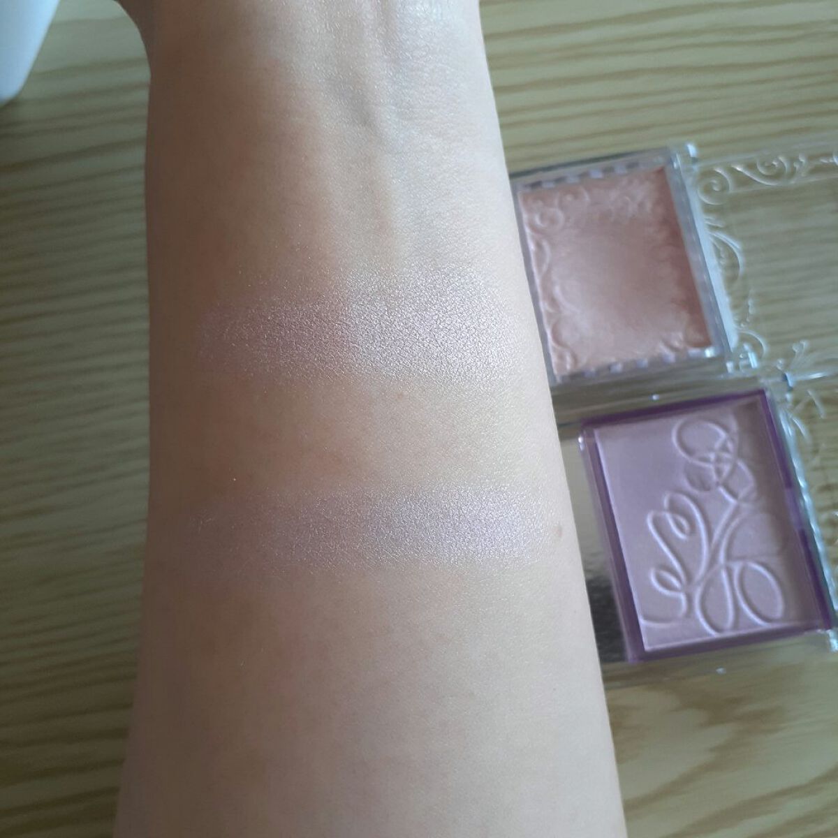 パールグロウハイライト/CEZANNE/パウダーハイライトを使ったクチコミ（2枚目）