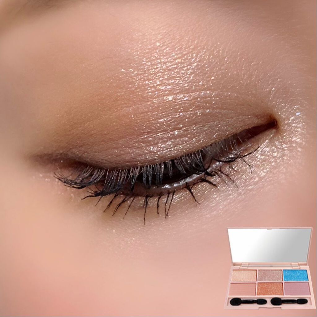 イロアソビ 6色アイパレット/iroasobi/アイシャドウパレットを使ったクチコミ（3枚目）