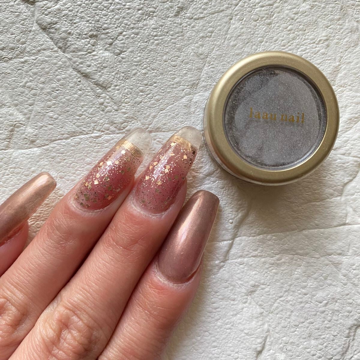 a❤︎フォロバ100% on LIPS 「❤︎おすすめパウダー❤︎laaunailのclalu。単体で擦..」(1枚目)