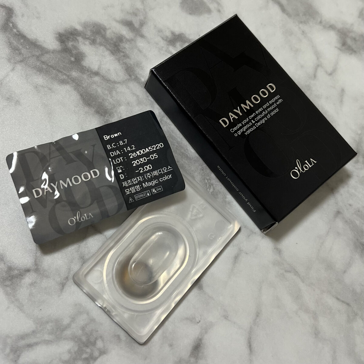 デームードブラウンマンスリー (DAYMOOD BROWN monthly)/OLOLA/１ヶ月（１MONTH）カラコンを使ったクチコミ（2枚目）