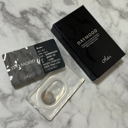 デームードブラウンマンスリー (DAYMOOD BROWN monthly)/OLOLA/1ヶ月(1MONTH)カラコンを使ったクチコミ(2枚目)