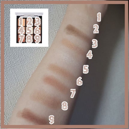 UR GLAM BLOOMING EYE COLOR PALETTE/U R GLAM/アイシャドウパレットを使ったクチコミ(2枚目)