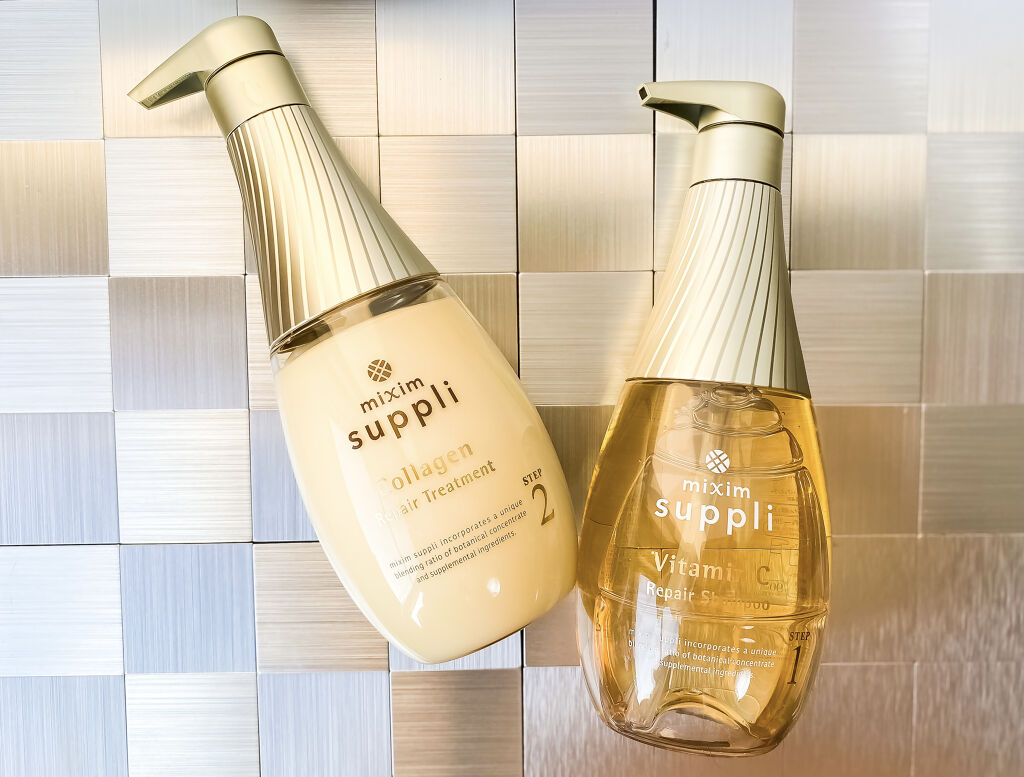 ビタミン リペアシャンプー／コラーゲン リペアヘアトリートメント/mixim suppli/市販シャンプーを使ったクチコミ（3枚目）