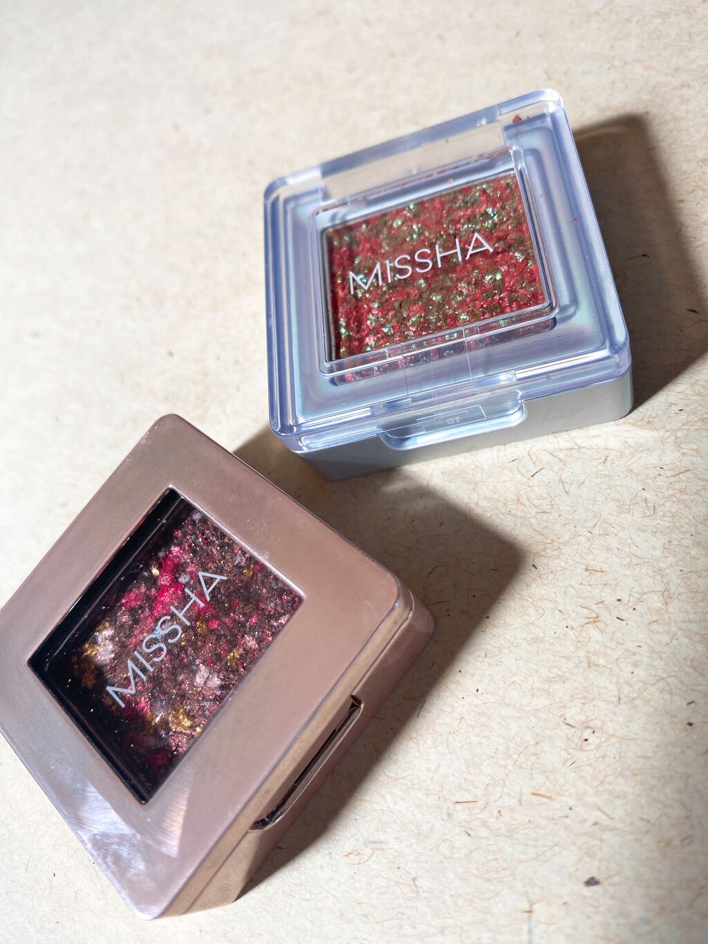 グリッタープリズム シャドウ GEX02/MISSHA/グリッターを使ったクチコミ（1枚目）