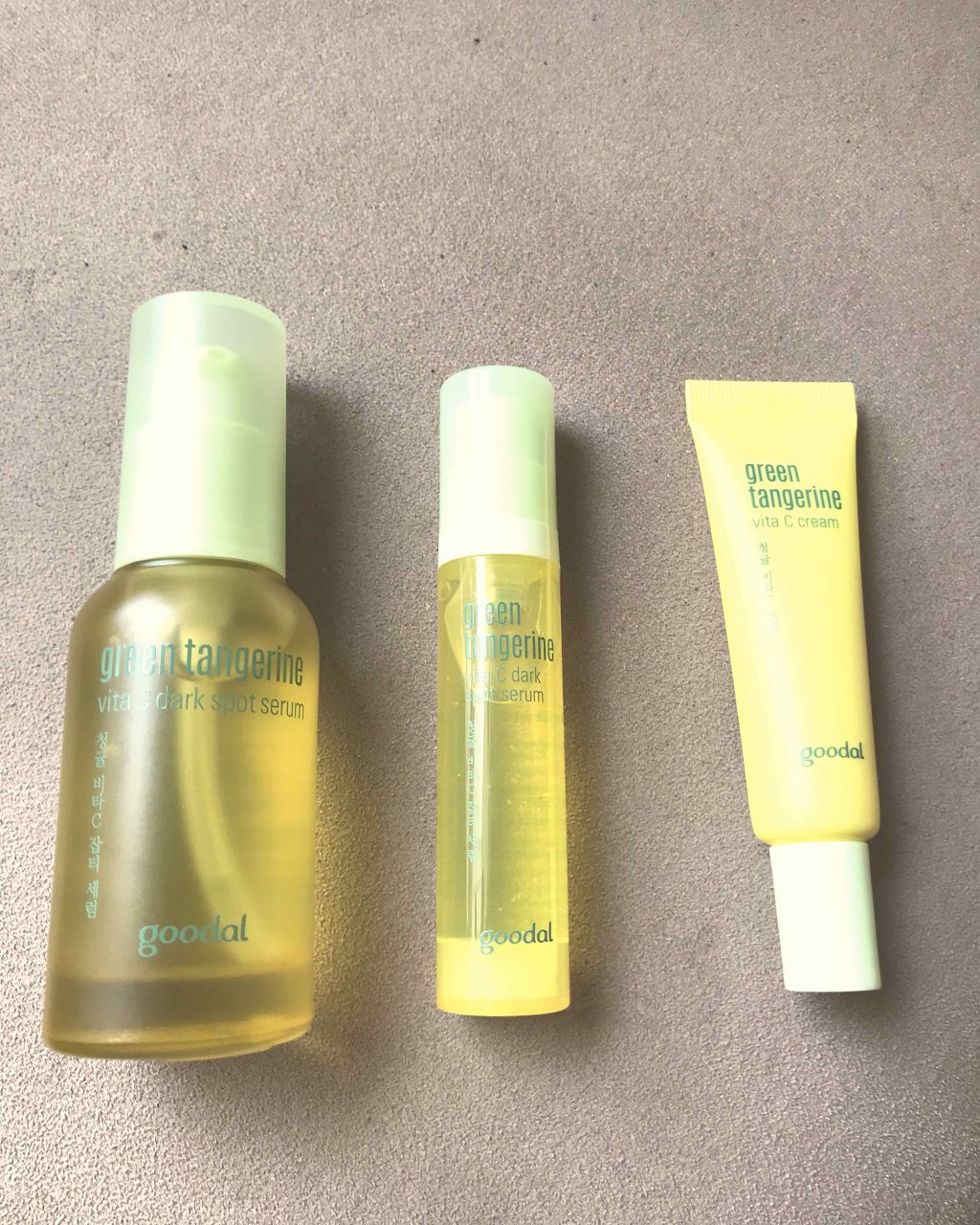グリーンタンジェリン ビタC ダークスポットケアセラム/goodal/美容液を使ったクチコミ(2枚目)