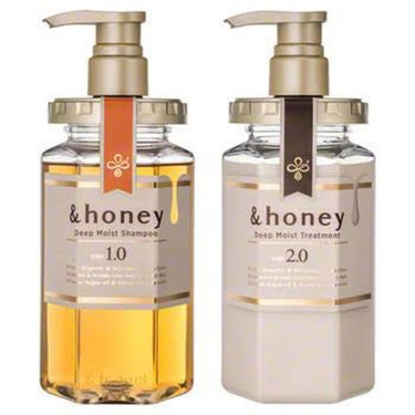 ディープモイスト シャンプー1.0／ヘアトリートメント2.0/&honey/シャンプー・コンディショナーを使ったクチコミ（2枚目）