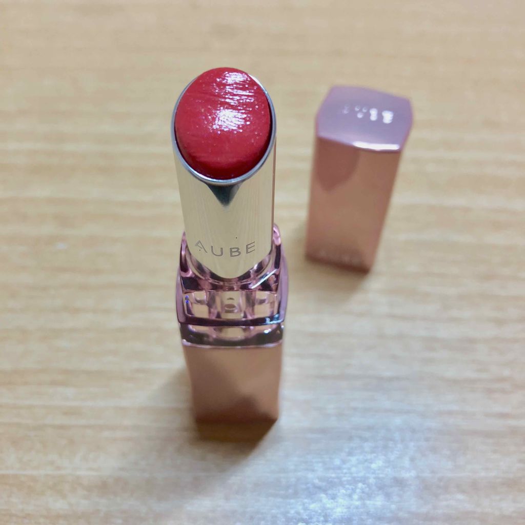 なめらか質感ひと塗りルージュ/AUBE/口紅を使ったクチコミ(1枚目)