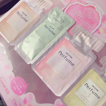 ミクシムパフューム モイストリペア 限定チェリーブロッサム シャンプー&ヘアトリートメントペアセット /mixim Perfume/市販シャンプーを使ったクチコミ(4枚目)