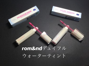 デュイフルウォーターティント/rom&nd/リップグロスを使ったクチコミ（2枚目）