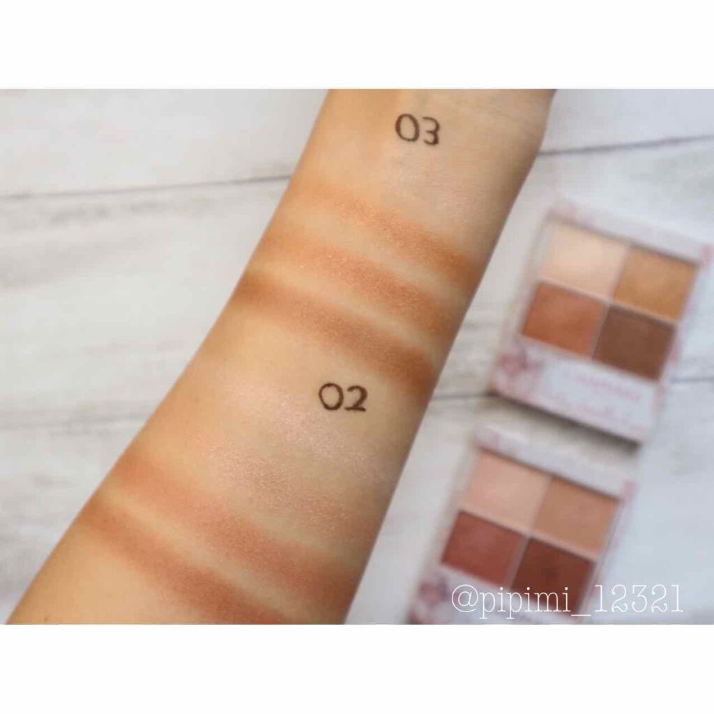 シルキースフレアイズ/キャンメイク/アイシャドウパレットを使ったクチコミ(3枚目)