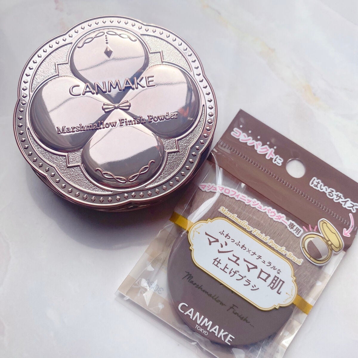 マシュマロフィニッシュパウダーブラシ/キャンメイク/メイクブラシを使ったクチコミ(2枚目)