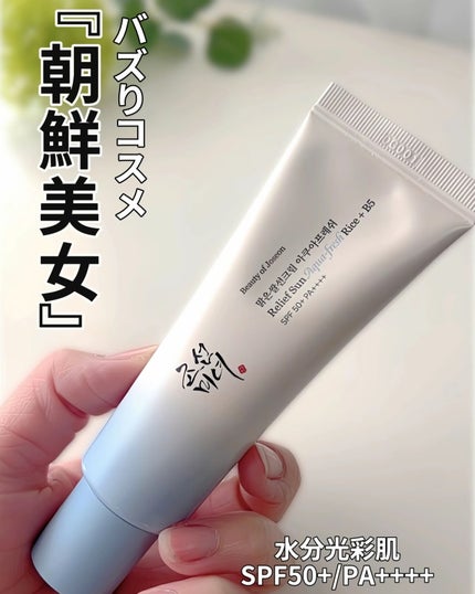 リリーフサンライス + プロバイオティクス/Beauty of Joseon/日焼け止めクリームを使ったクチコミ(1枚目)
