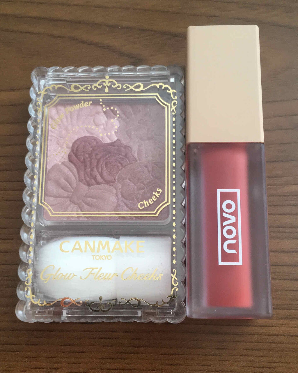 NOVO ソフトラスティングチャームのクチコミ「\ALL1000円以下/ローズのワントーンメイク🌹
2アイテムでフルメイクが完成✨

#yun.....」（3枚目）