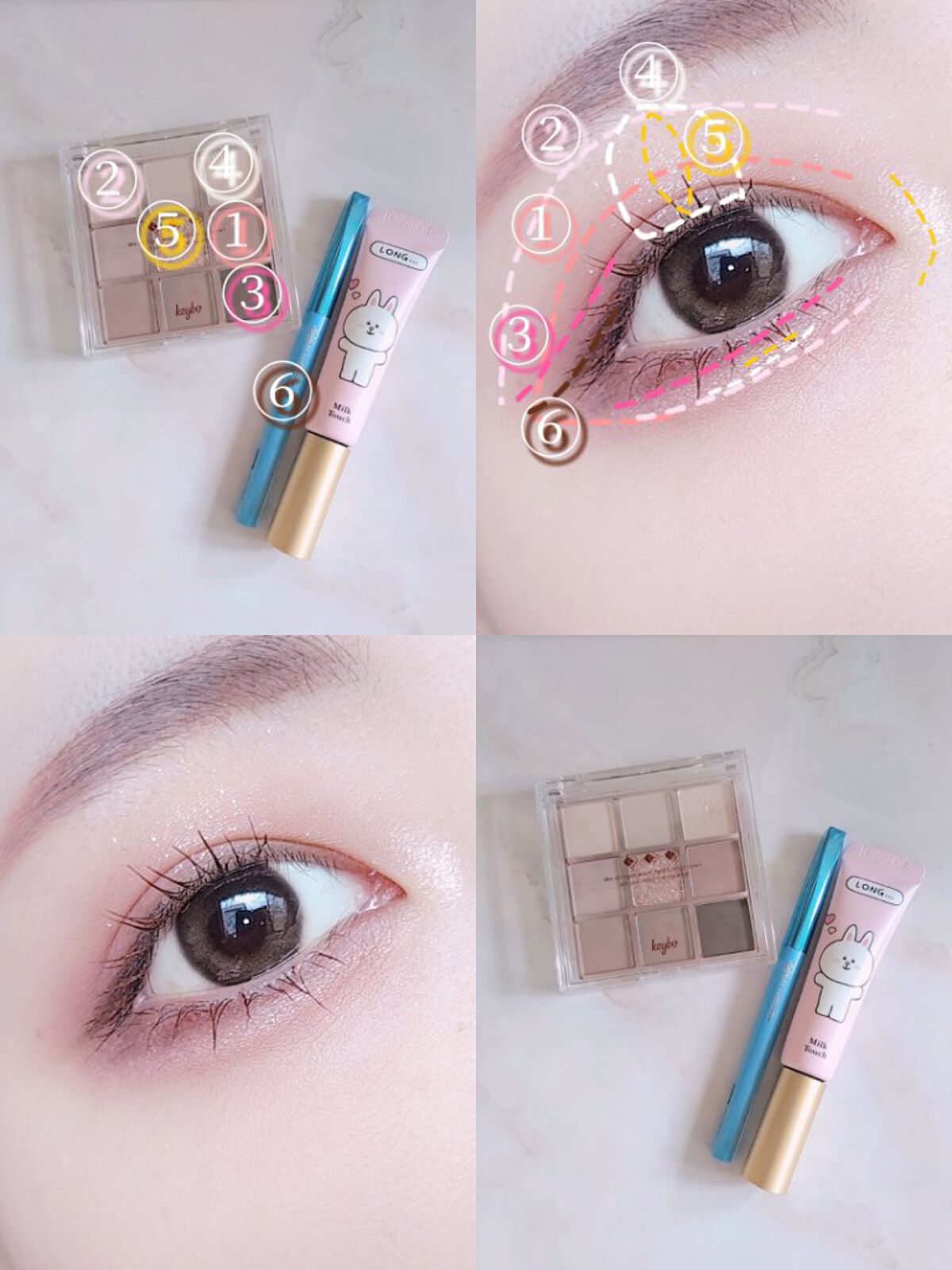 KEYBO FALL IN LOVE SHADOW PALETTE/keybo/アイシャドウパレットを使ったクチコミ（2枚目）