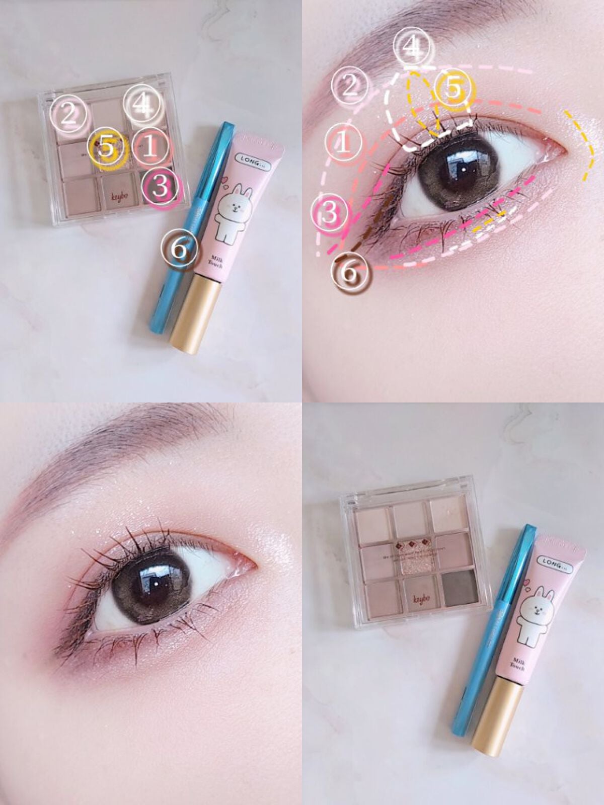 KEYBO FALL IN LOVE SHADOW PALETTE/keybo/アイシャドウパレットを使ったクチコミ(2枚目)