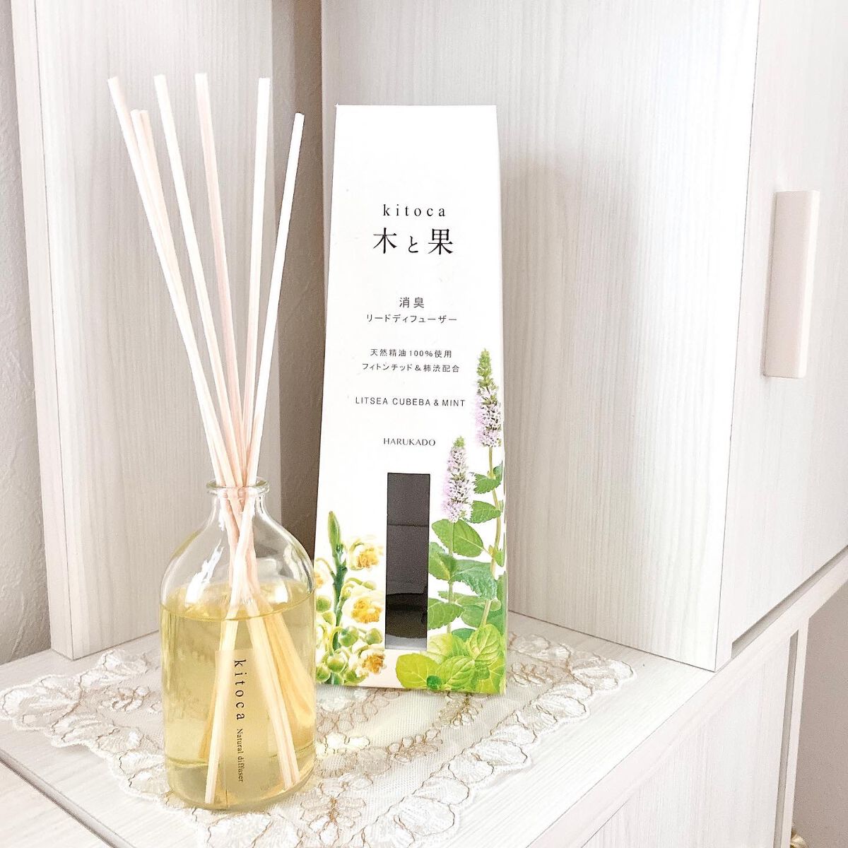 消臭リードディフューザー/Kitoca　木と果/ルームフレグランスを使ったクチコミ（1枚目）
