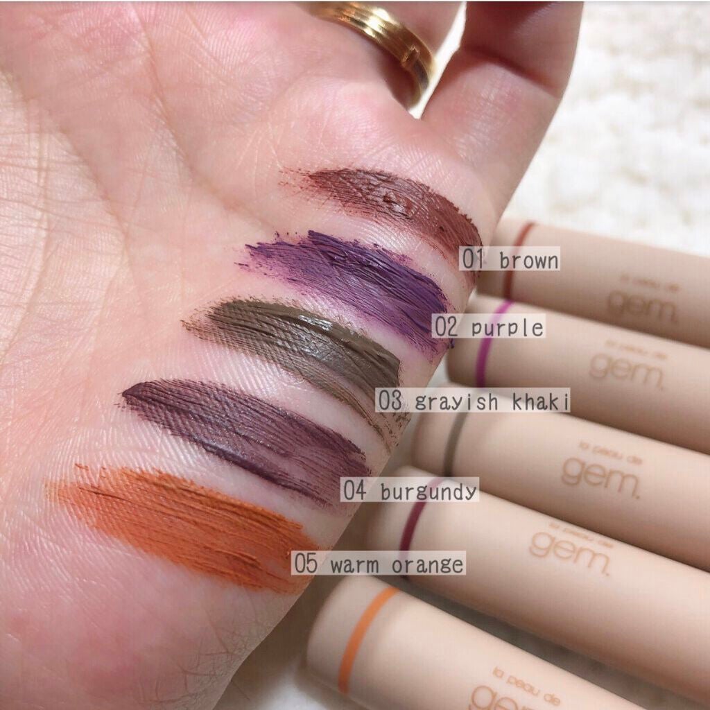 single eye color/la peau de gem./単色アイシャドウを使ったクチコミ(9枚目)