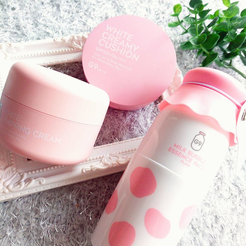 WHITE CREAMY CUSHION(ウユファンデ)/G9SKIN/化粧下地を使ったクチコミ(1枚目)