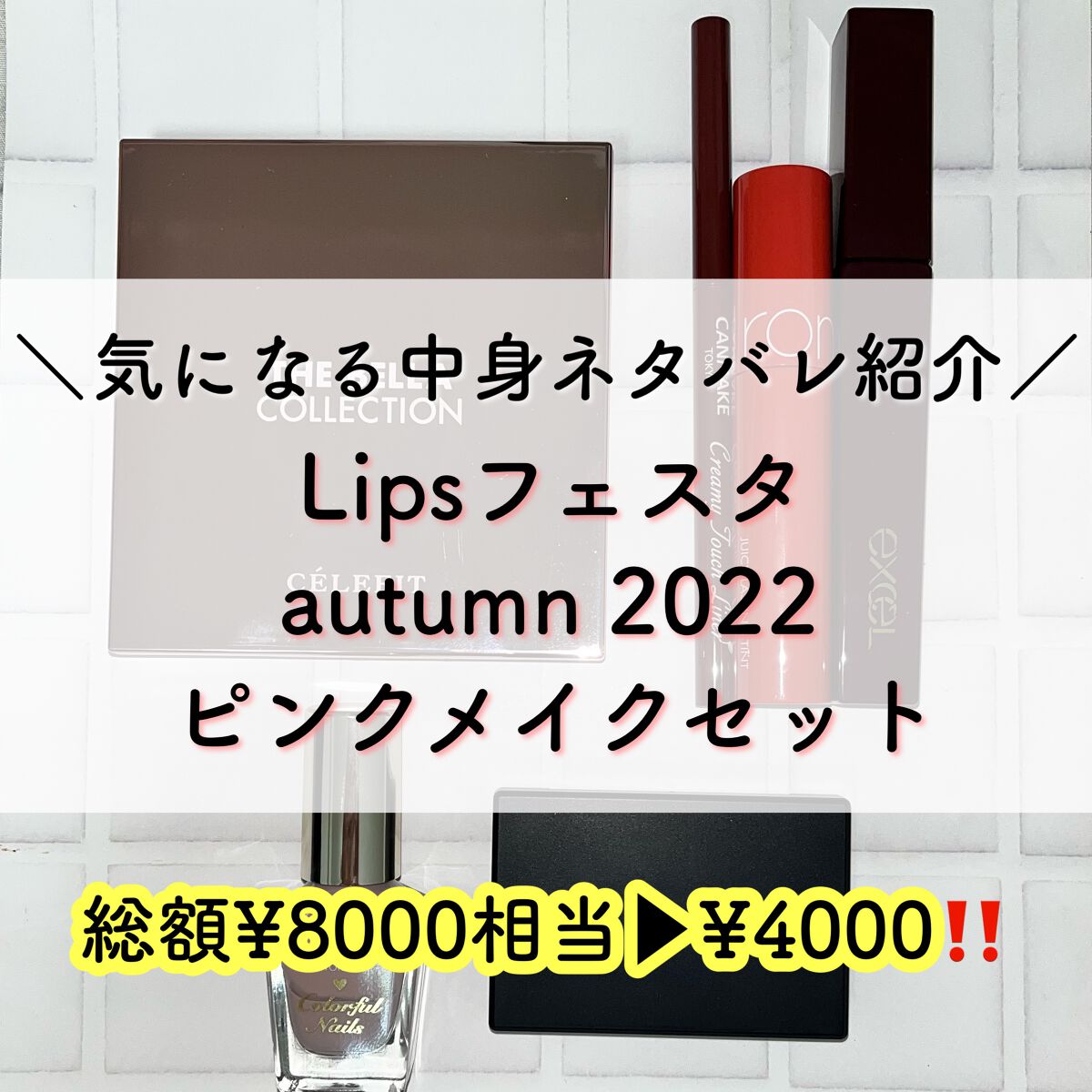 ピンクメイクセット LIPSフェスタ Autumn 2022/LIPS/メイクアップキットを使ったクチコミ（1枚目）