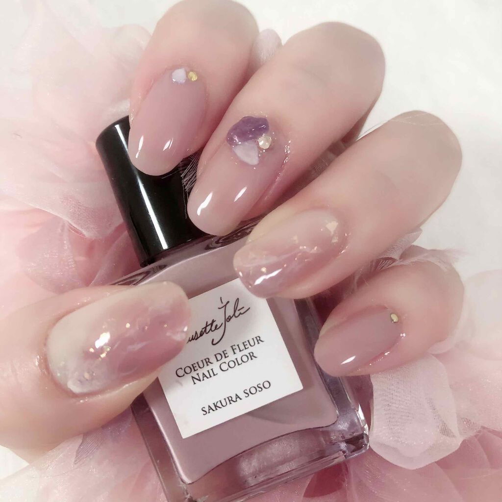 Coeur de Fleur Nail Color SAKURA SOSO 【さくらそそ】/Causette.Joli/マニキュアを使ったクチコミ（1枚目）