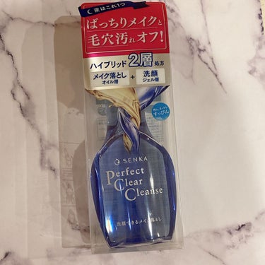 2層の進化系クレンジング
洗顔専科   パーフェクトクリアクレンズ
170ml   1210円

*☼*―――――*☼*―――――*☼*―――――*☼*
SENKA様から頂きました！
メイク落としオイル