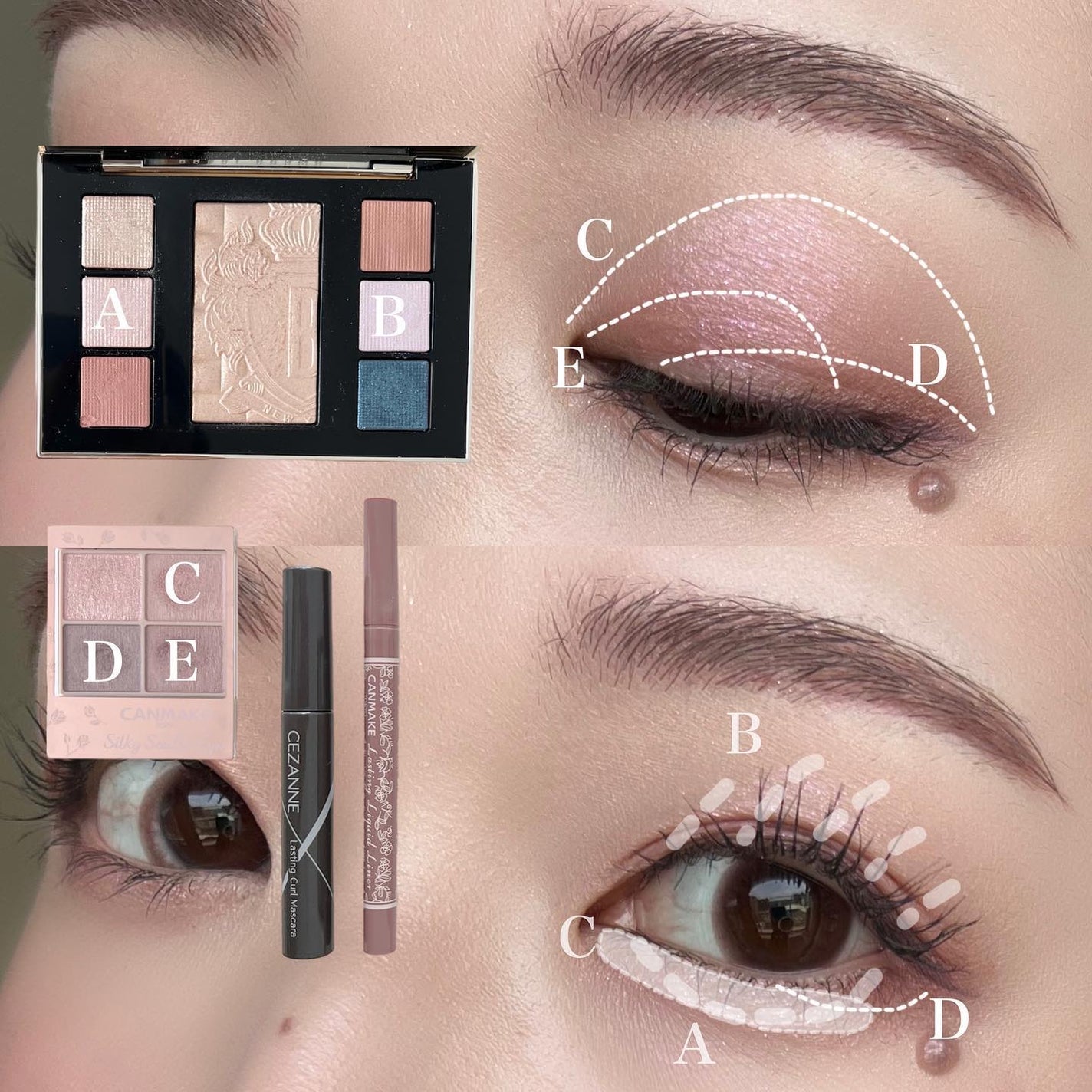 シルキースフレアイズ(マットタイプ)/キャンメイク/アイシャドウパレットを使ったクチコミ(2枚目)