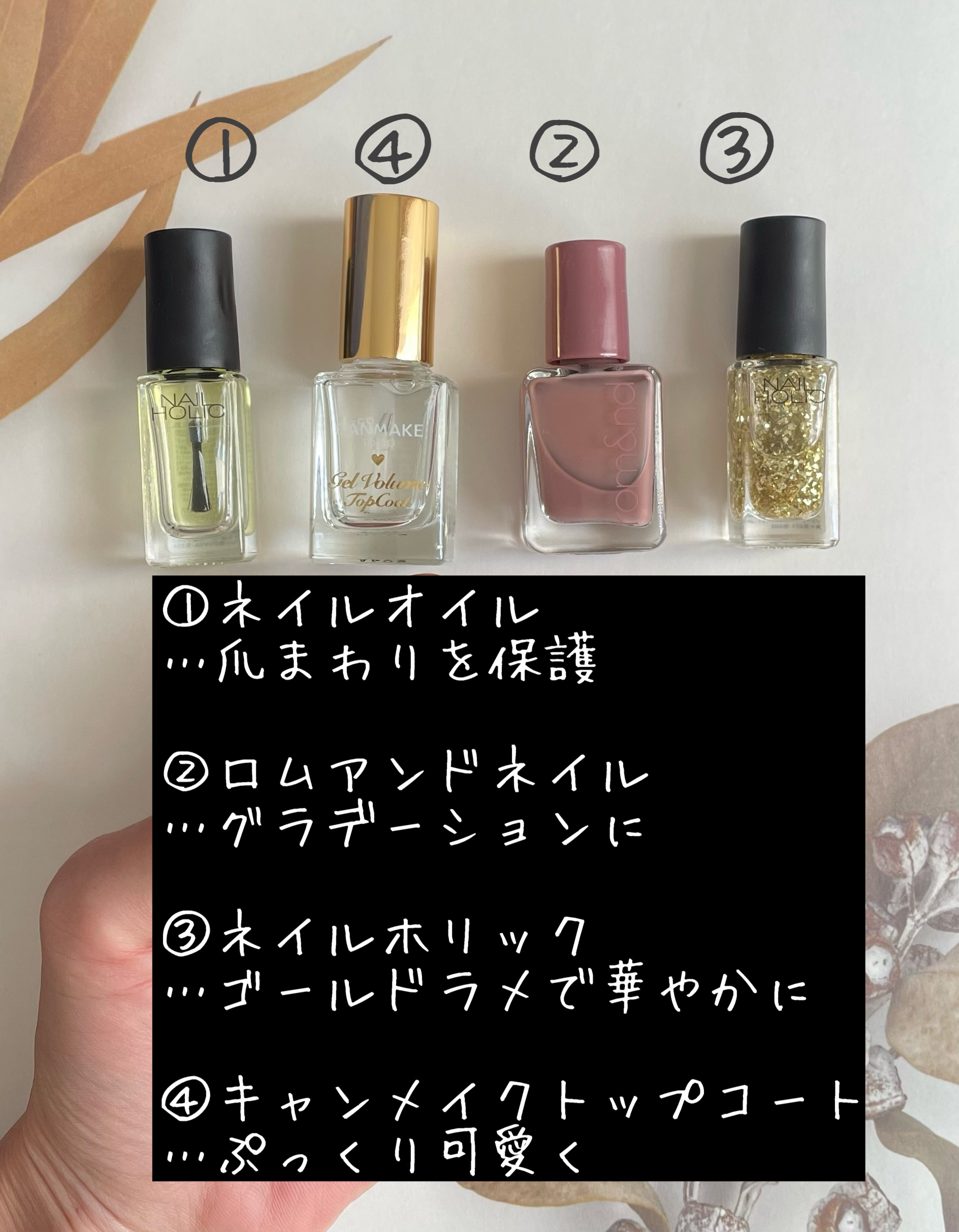 ジェルボリュームトップコート/キャンメイク/ネイルトップコートを使ったクチコミ（3枚目）