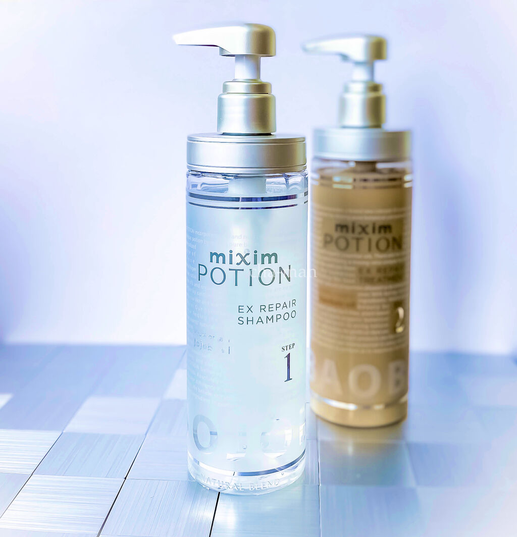 リペアシャンプー/ヘアトリートメント/mixim POTION/シャンプー・コンディショナーを使ったクチコミ（2枚目）