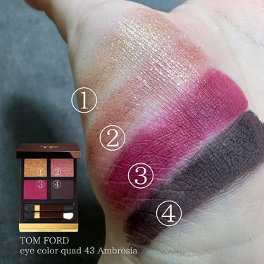 アイ カラー クォード/TOM FORD BEAUTY/アイシャドウパレットを使ったクチコミ（5枚目）