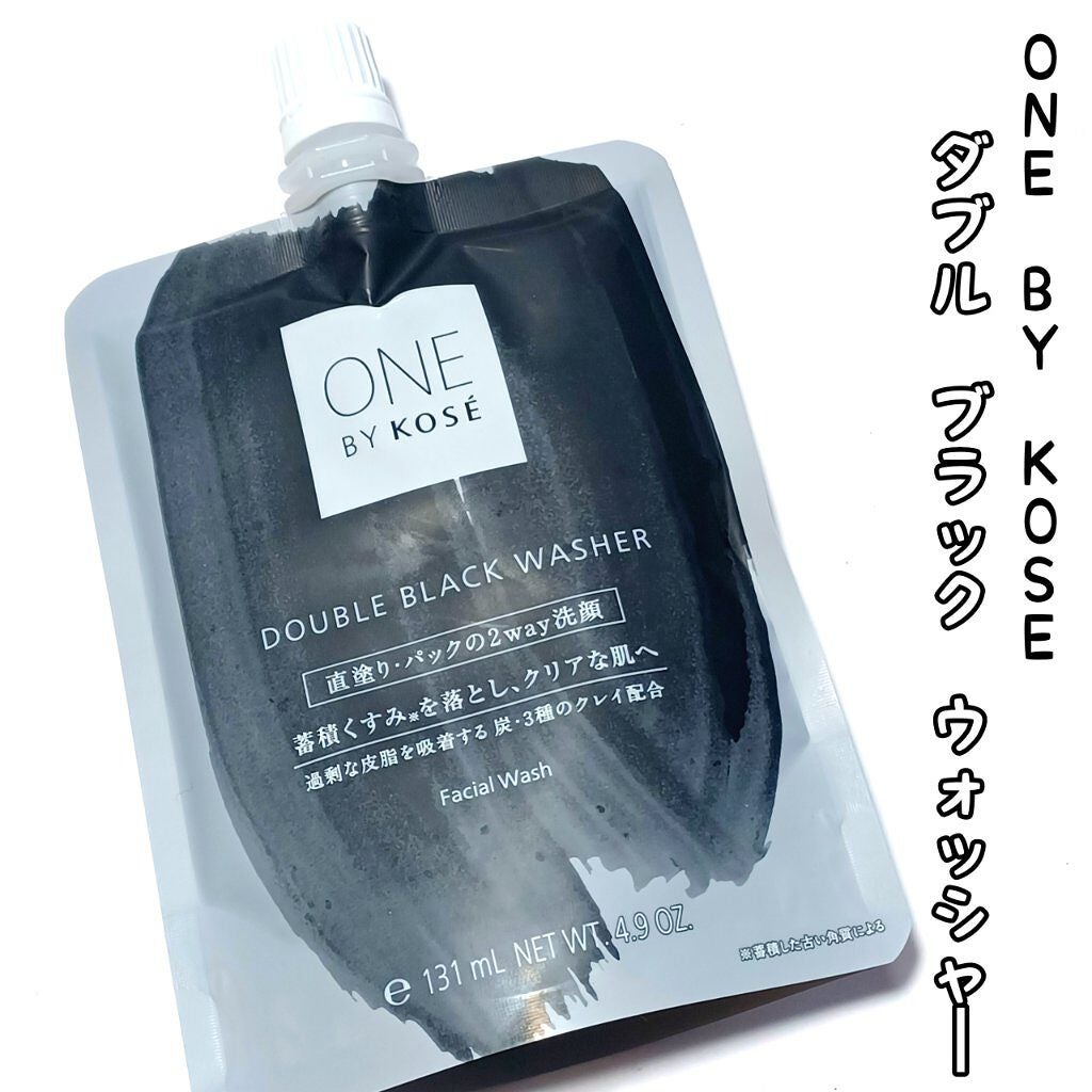 ダブル ブラック ウォッシャー/ONE BY KOSE/その他洗顔料を使ったクチコミ(1枚目)
