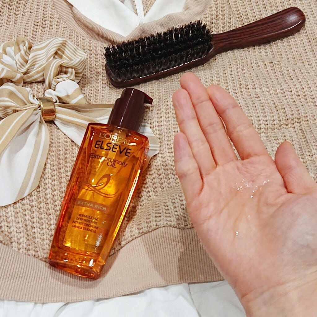 エルセーヴ エクストラオーディナリーオイル エクストラリッチ フィニッシュ/ロレアル パリ/ヘアオイルを使ったクチコミ(2枚目)