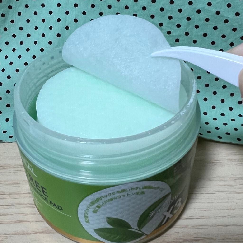 ティーツリーカーミングエッセンスパッド/MEDIHEAL/トナーパッドを使ったクチコミ(4枚目)