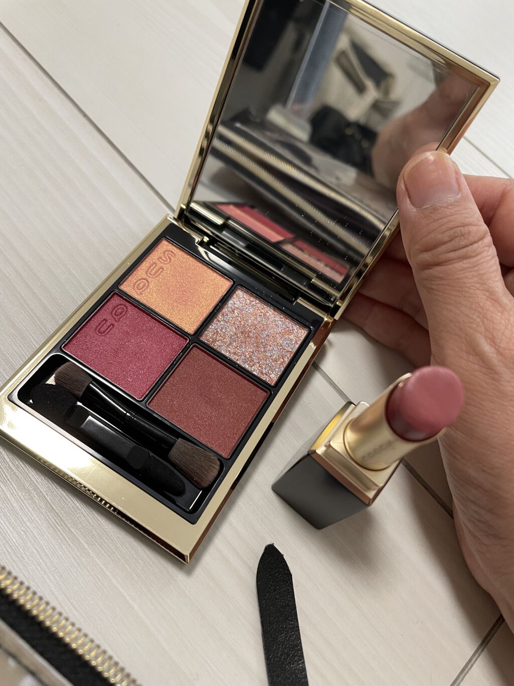 バイブラント リッチ リップスティック 112 夏芙蓉 -NATSUFUYOU/SUQQU/口紅を使ったクチコミ（1枚目）