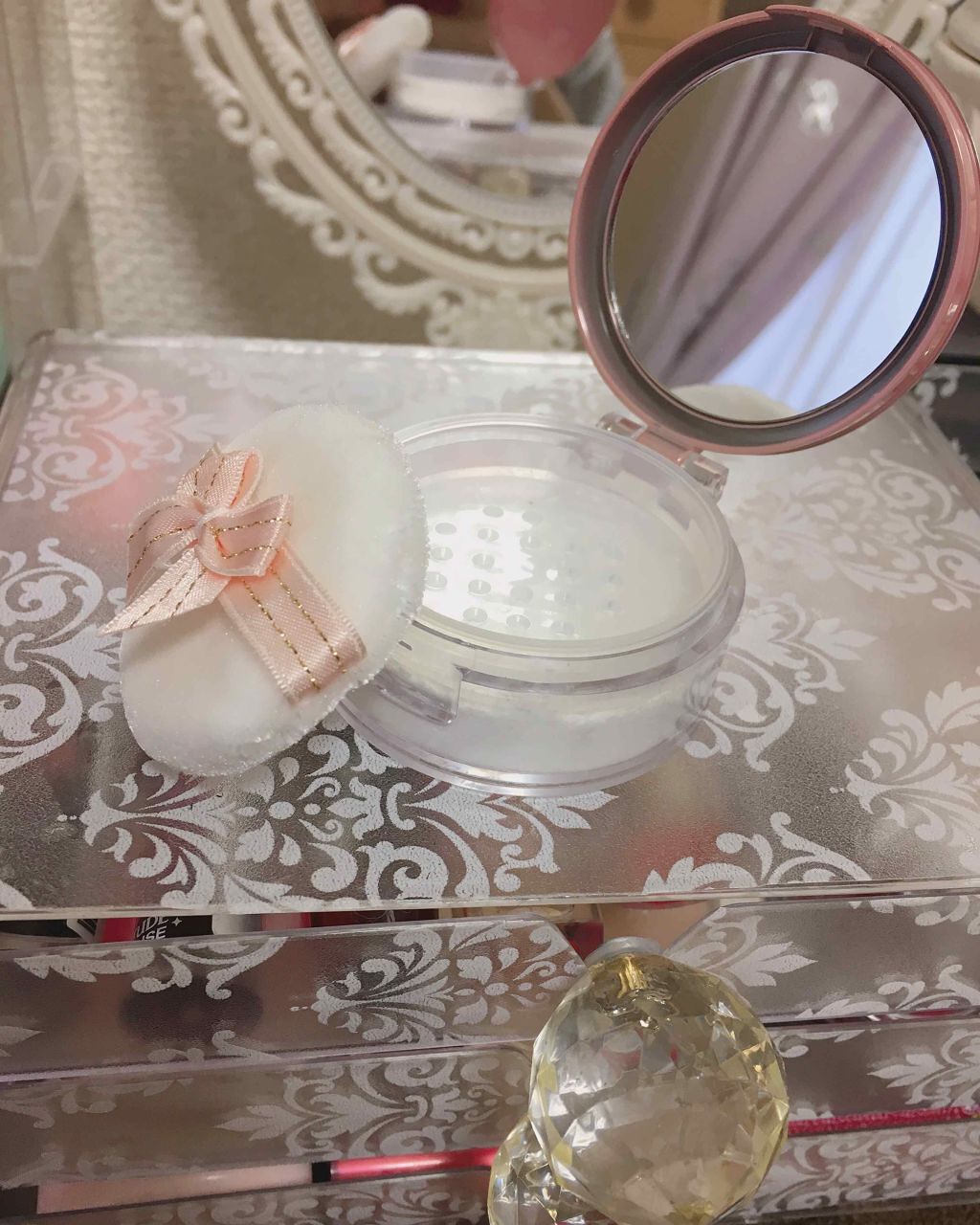 ミラー付きパウダーケース/ロージーローザ/その他化粧小物を使ったクチコミ(3枚目)