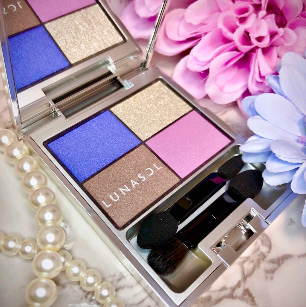 コントラスティングカラーアイズ/LUNASOL/アイシャドウパレットを使ったクチコミ(3枚目)