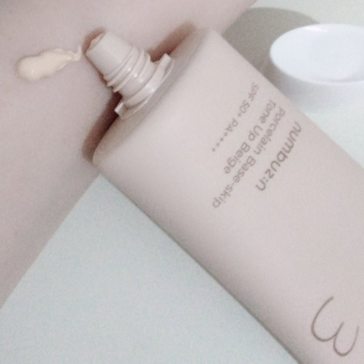 3番 ノーファンデ陶器肌トーンアップクリーム/numbuzin/化粧下地を使ったクチコミ(3枚目)