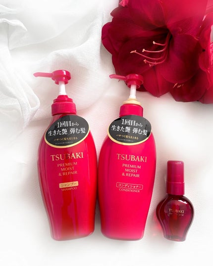 TSUBAKI プレミアム モイスト&リペア シャンプー/コンディショナー/TSUBAKI/市販シャンプーを使ったクチコミ(2枚目)