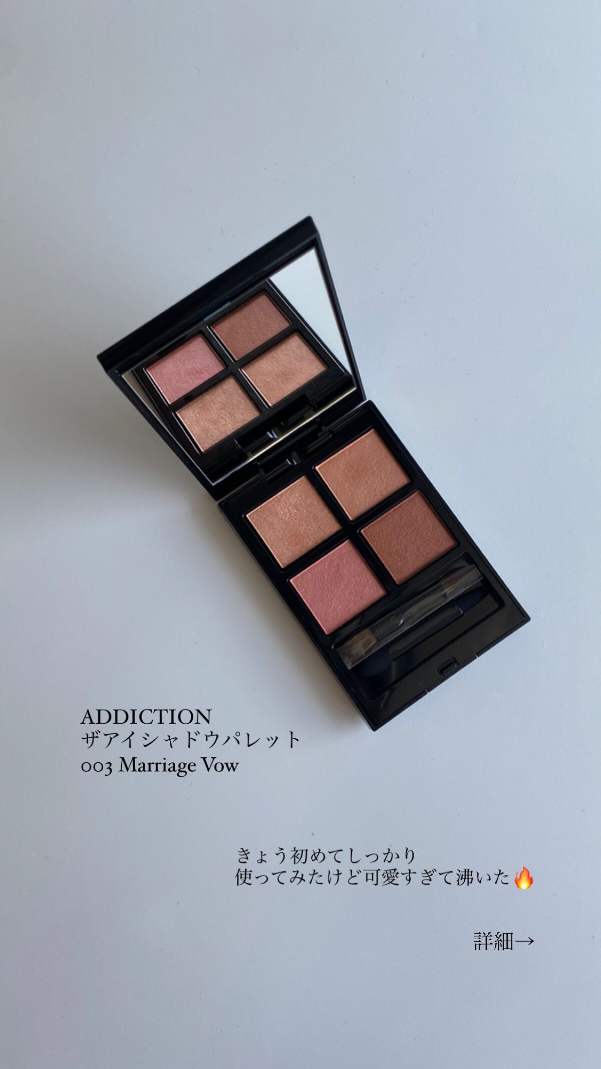 アディクション　ザ アイシャドウ パレット/ADDICTION/アイシャドウパレットを使ったクチコミ（2枚目）