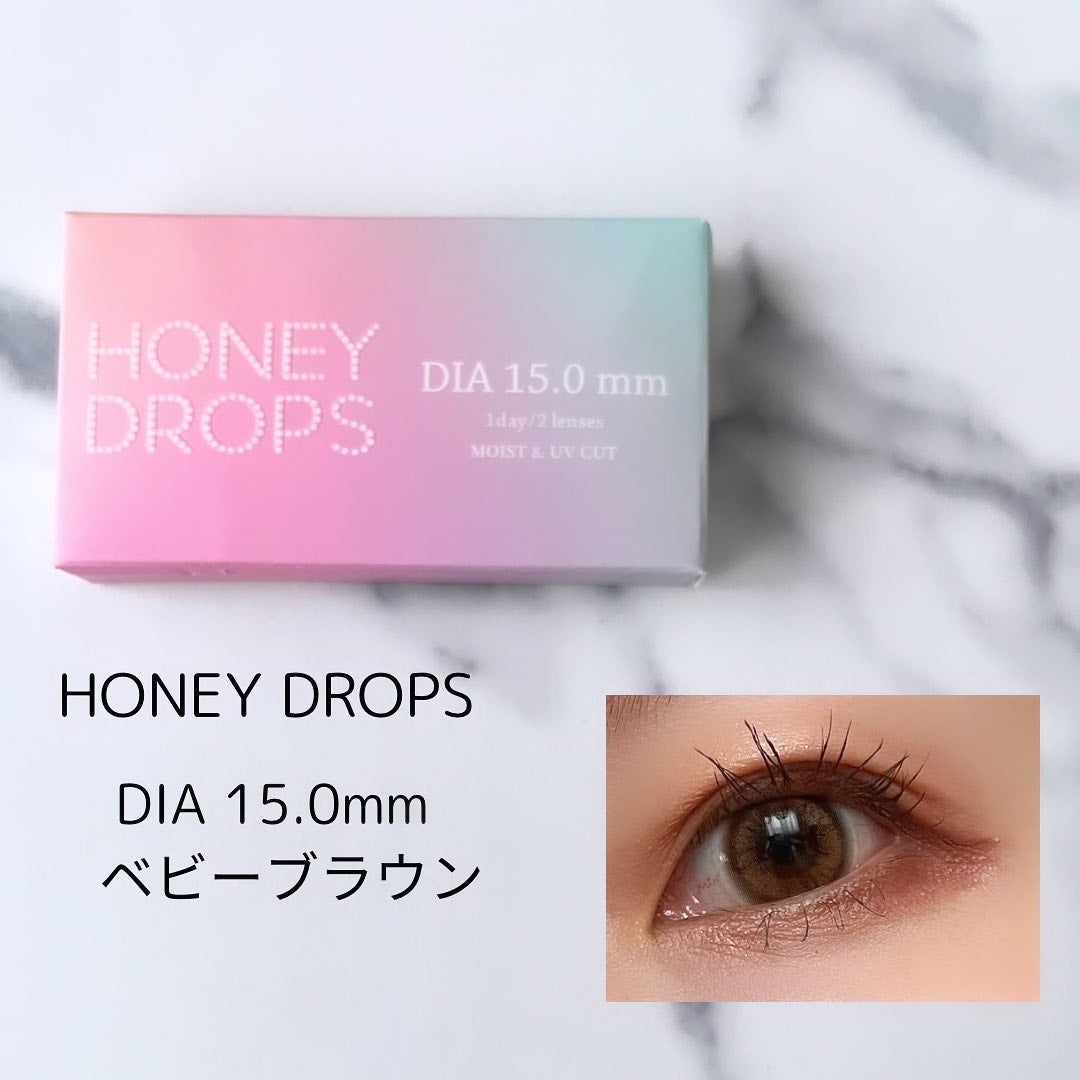 HoneyDrops 1day 15.0mm/HONEY DROPS/ワンデー(1DAY)カラコンを使ったクチコミ(1枚目)