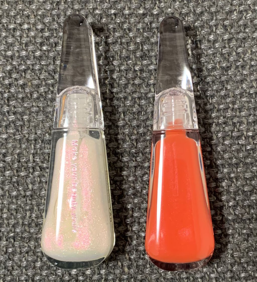 LIP38℃ +UnFrame<ホログラフィック>/UZU BY FLOWFUSHI/リップグロスを使ったクチコミ（2枚目）