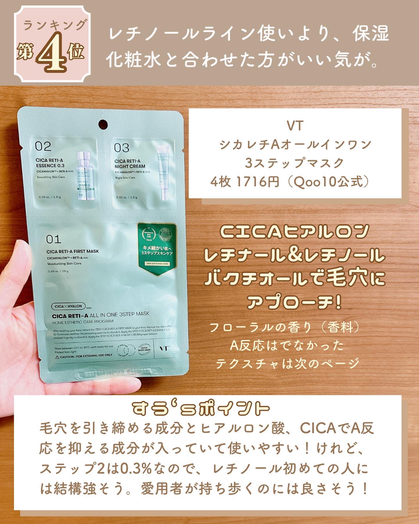 シカコラーゲンオールインワン３ステップマスク/VT/シートマスク・パックを使ったクチコミ（3枚目）