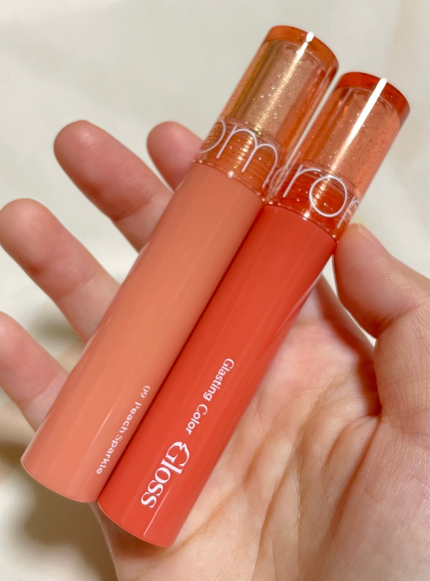 グラスティングカラーグロス/rom&nd/リップグロスを使ったクチコミ(1枚目)