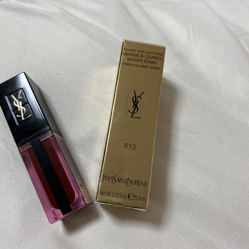 ルージュ ピュールクチュール ヴェルニ ウォーターステイン/YVES SAINT LAURENT BEAUTE/口紅を使ったクチコミ（1枚目）