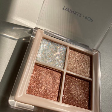 TWINKLE POP Pearl Flex Glitter Eye Palette ヘイ、ブラウン/CLIO/パウダーアイシャドウを使ったクチコミ（1枚目）