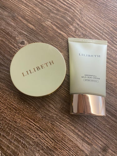 リリベス グリーンフルマイルドサンクリームのクチコミ「【使った商品】LILIBETH パーフェクトフィッティングフルカバレッジクッションファンデ　ロ.....」（1枚目）