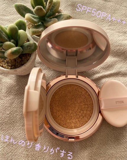 ダブルラスティング クッショングロウ/ETUDE/クッションファンデーションを使ったクチコミ(2枚目)