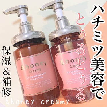 Creamy EXダメージリペアシャンプー1.0/ヘアトリートメント2.0/&honey/シャンプー・コンディショナーを使ったクチコミ（1枚目）