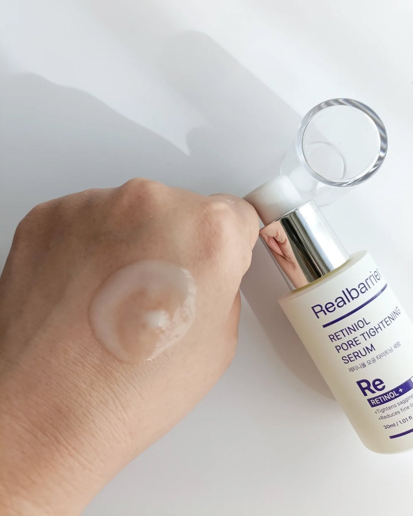 レチ二オールポアタイトニングセラム/Real Barrier/美容液を使ったクチコミ(4枚目)
