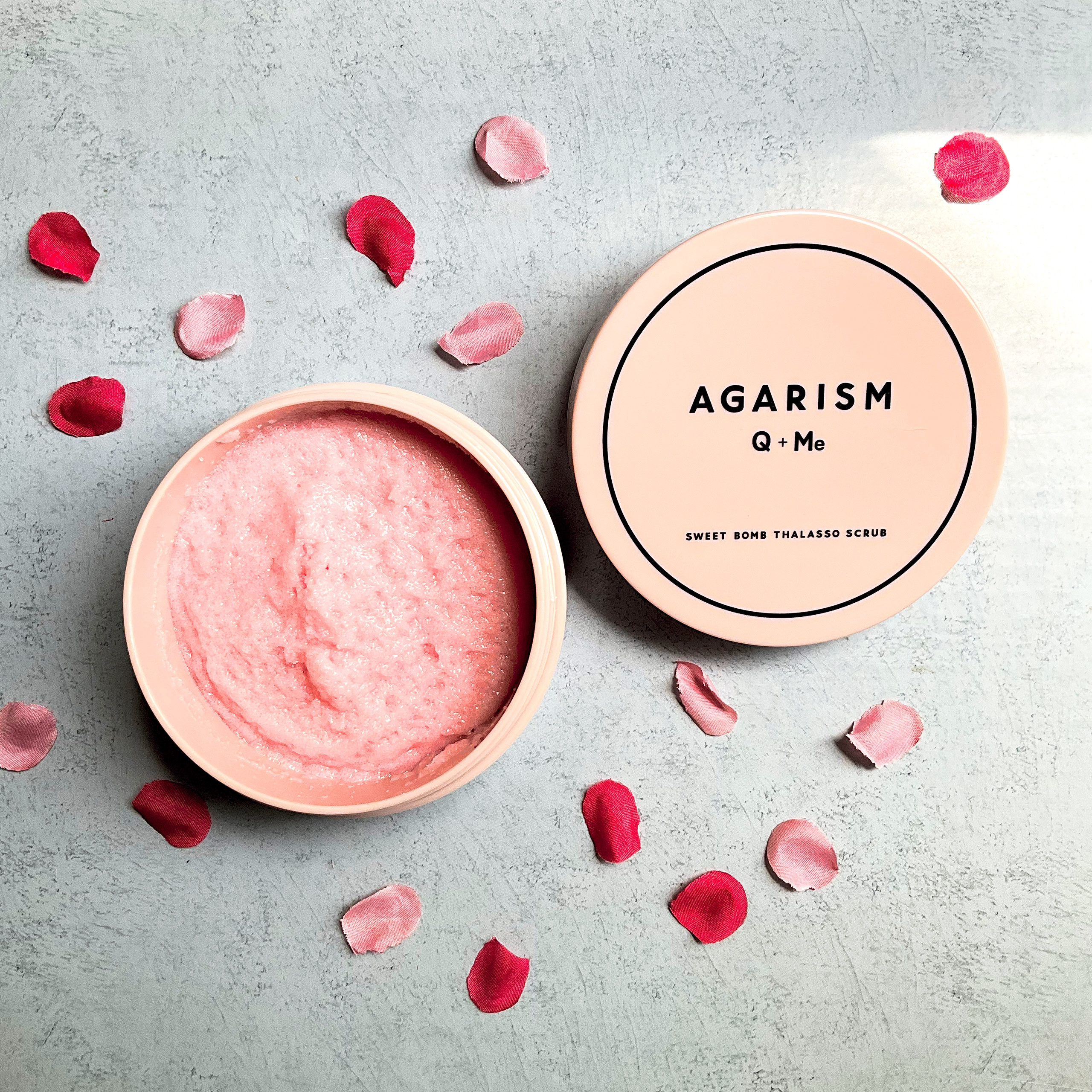 Q+Me スウィート ボム タラソ スクラブ/AGARISM/バストケア・ヒップケアを使ったクチコミ（1枚目）